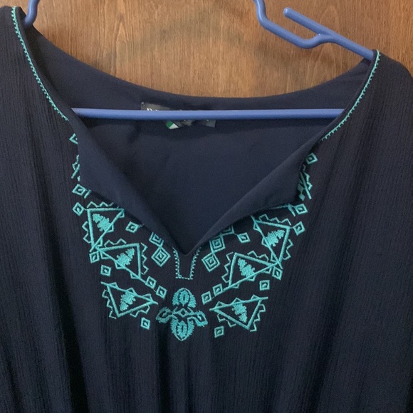 Blue knee length dress - Picture 2 of 4